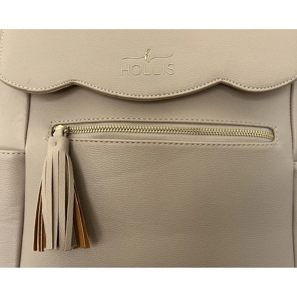 Hollis Nude Large Diaper Bag Backpack Crossbody Multi Pockets